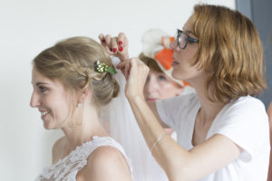 coiffure et maquillage de la mariee sebastien huruguen photographe mariage bordeaux, Pauline B coiffeuse et maquilleuse professionnelle de mariage à Bordeaux