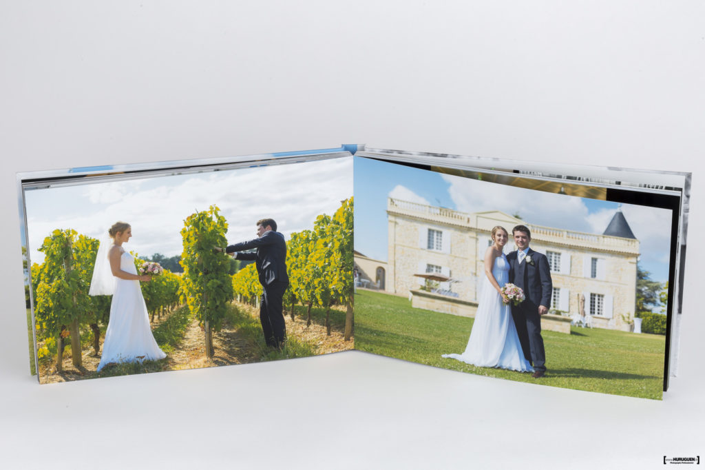 livre-album-photo-HD-mariage-couverture-rigide-sebastien-huruguen-photographe-bordeaux-format-A4-paysage-panoramique