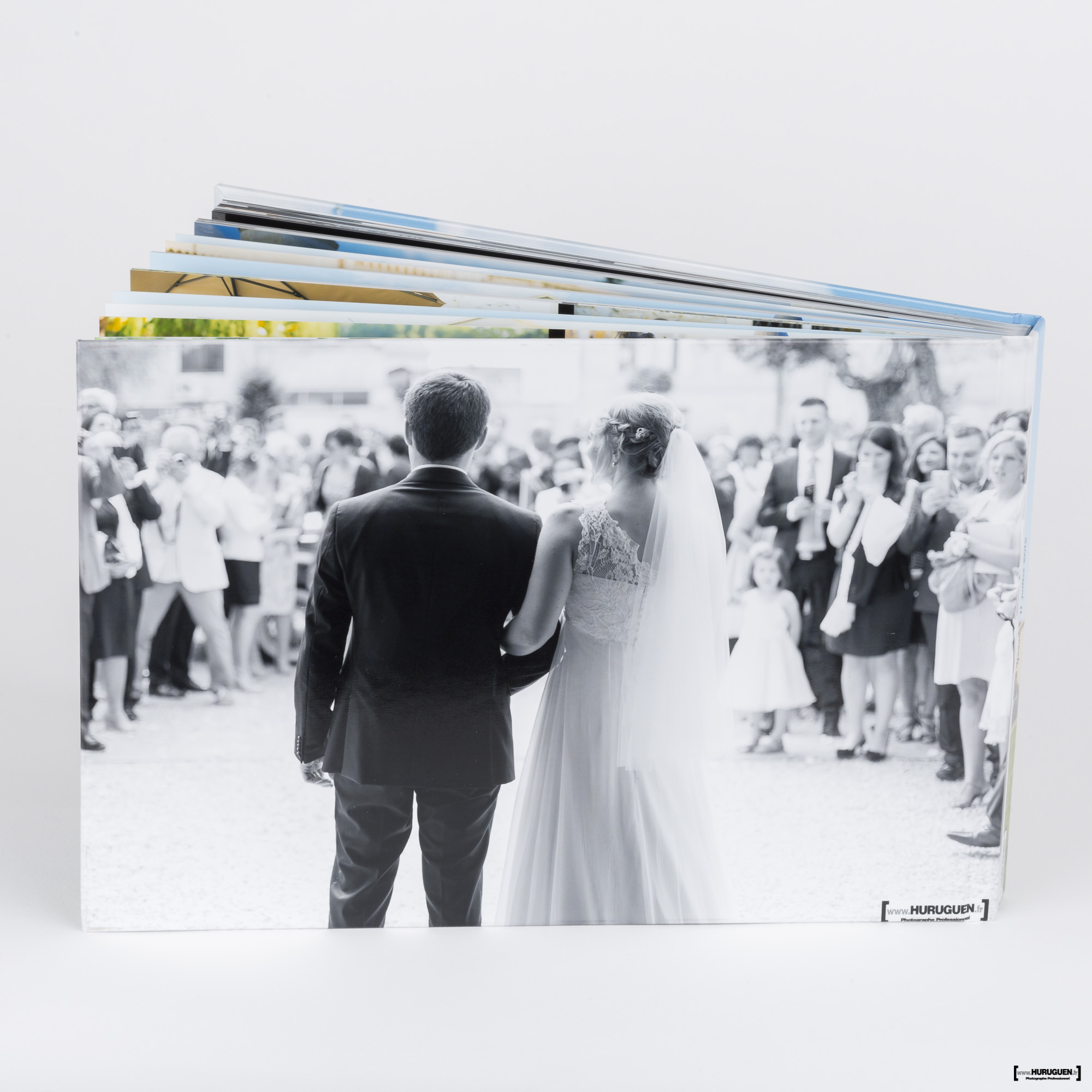 Livre album photo de Mariage format A4 paysage Sebastien Huruguen Photographe Bordeaux