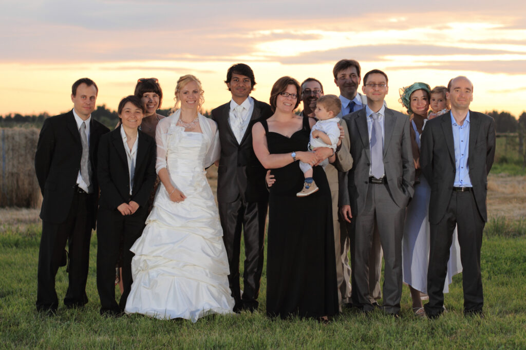 photo de groupe mariage 